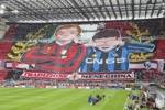 今天的米兰德比南看台Tifo
