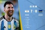 友谊赛-梅西3射1传&国家队破百球 阿根廷7-0库拉索